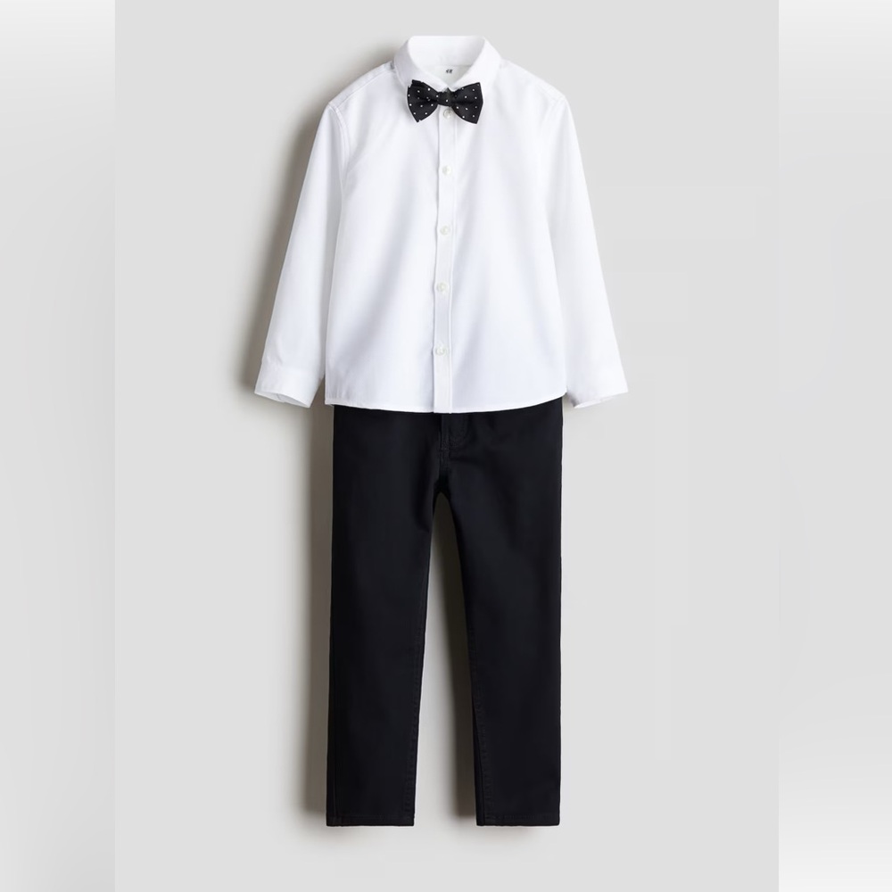 Divided Kids Formal Ensemble in Black and White